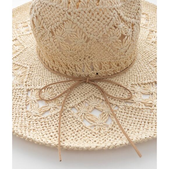 Lucky Brand Paper Straw Boho Hat One Size - Picture 4 of 9